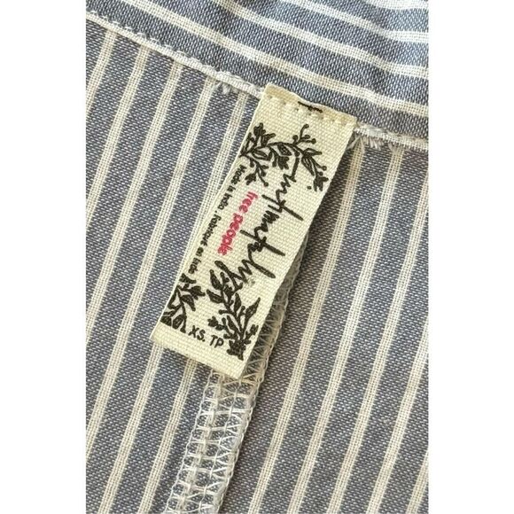 Intimately Free People Striped Jomo Romper Print Cotton Oversized XS - Picture 5 of 11